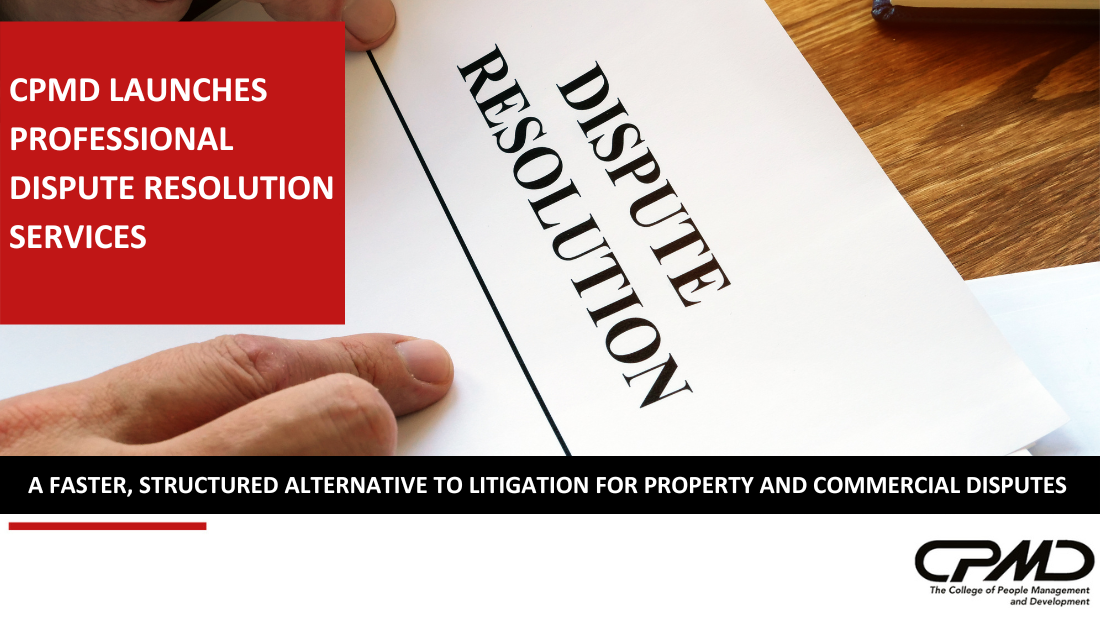 The College of People Management and Development_Property Dispute Resolution Services Through Mediation